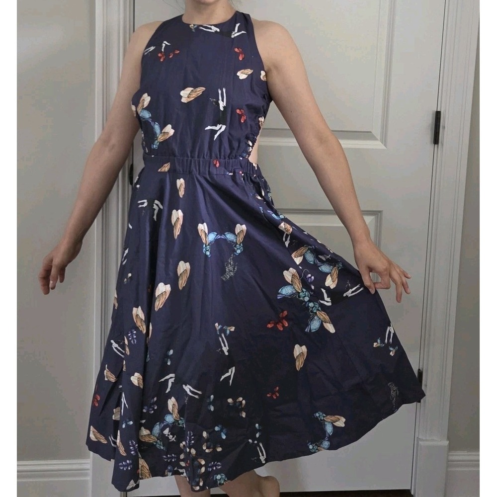 NWT Pera Lima Elsa Halter Dress Women's Small The Spider Stone Baobab
